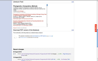 Wikis as platforms for scholarly publishing (COASP 2010)