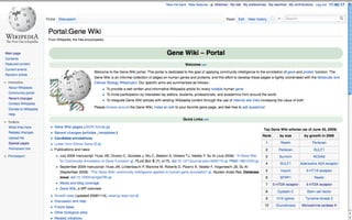 Wikis as platforms for scholarly publishing (COASP 2010)