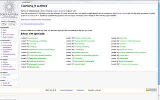Wikis as platforms for scholarly publishing (COASP 2010)