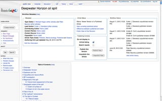 Wikis as platforms for scholarly publishing (COASP 2010)