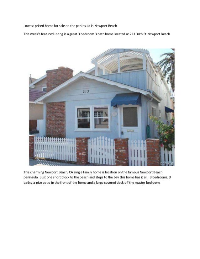 Coastal Real Estate Group lowest priced home for sale on the