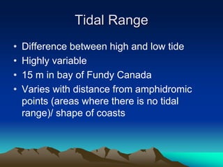 Tidal Difference Coastal environment | PPTX