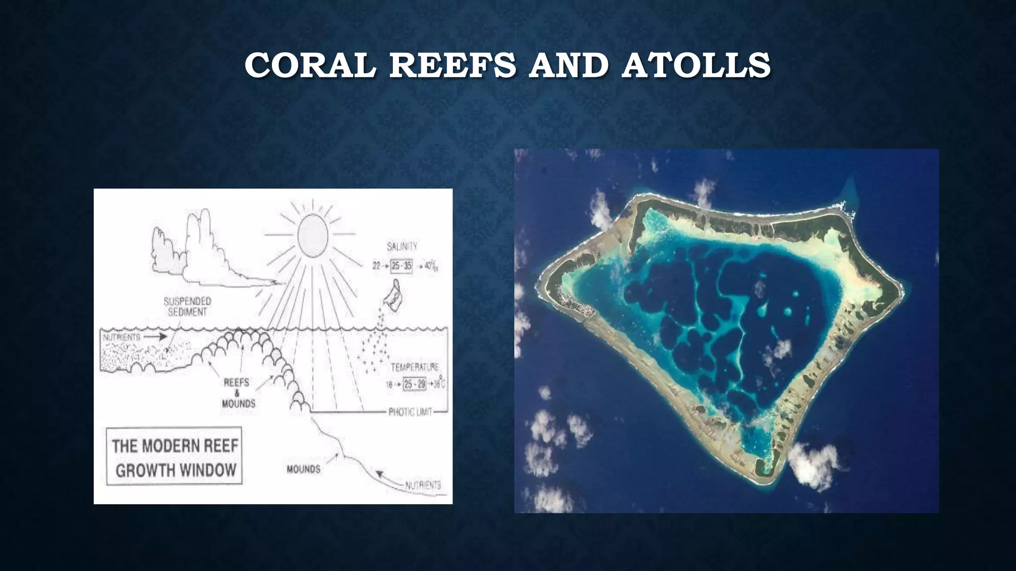 CORAL REEFS AND ATOLLS
 