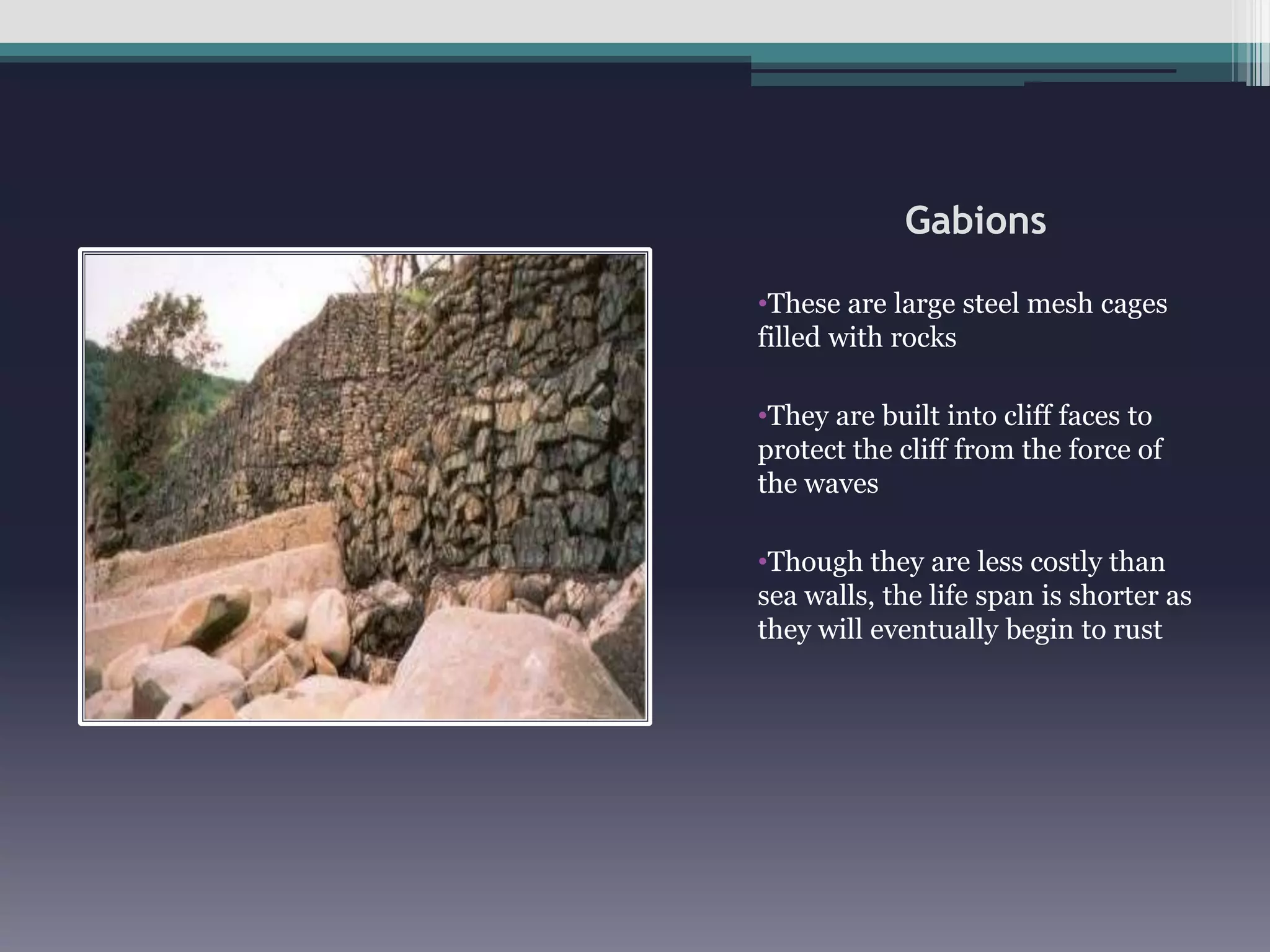 They create a zone of calm water behind them