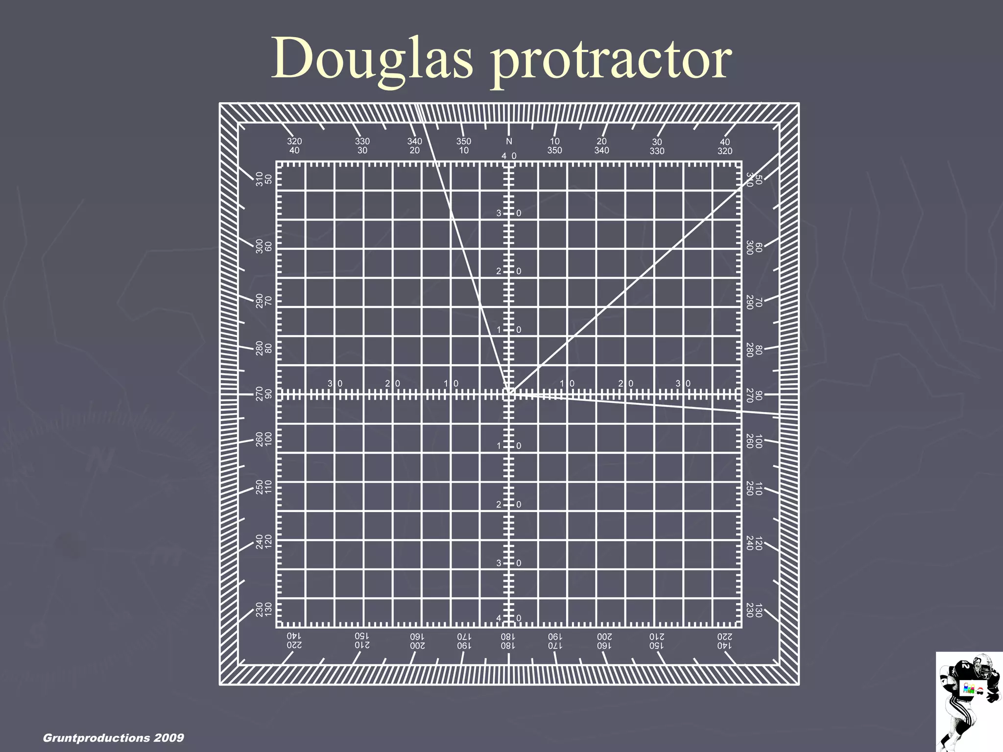 Gruntproductions 2009
Douglas protractor
 