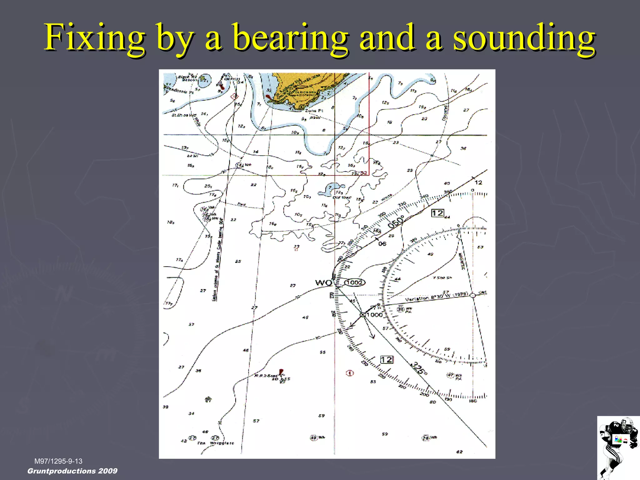 Gruntproductions 2009
Fixing by a bearing and a soundingFixing by a bearing and a sounding
M97/1295-9-13
 