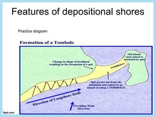 Features of depositional shores
Practice diagram
 