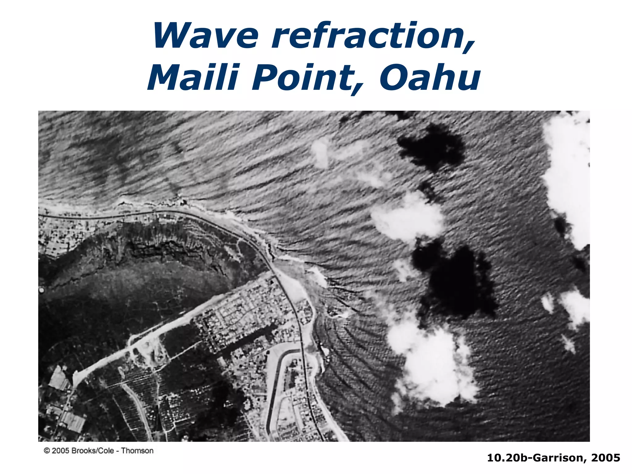 10.20b-Garrison, 2005 Wave refraction, Maili Point, Oahu 