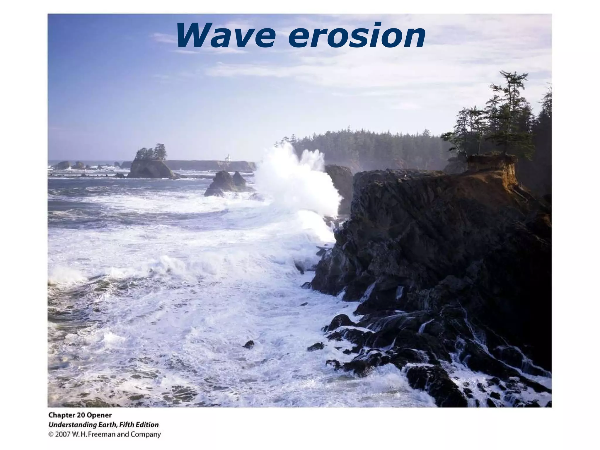 Wave erosion 