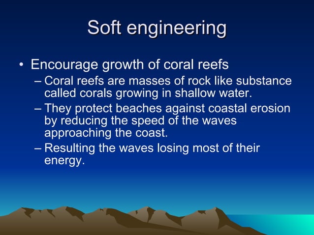 Sec 3Coastal Protection Measures Soft Engineering | PPT | Geology | Science