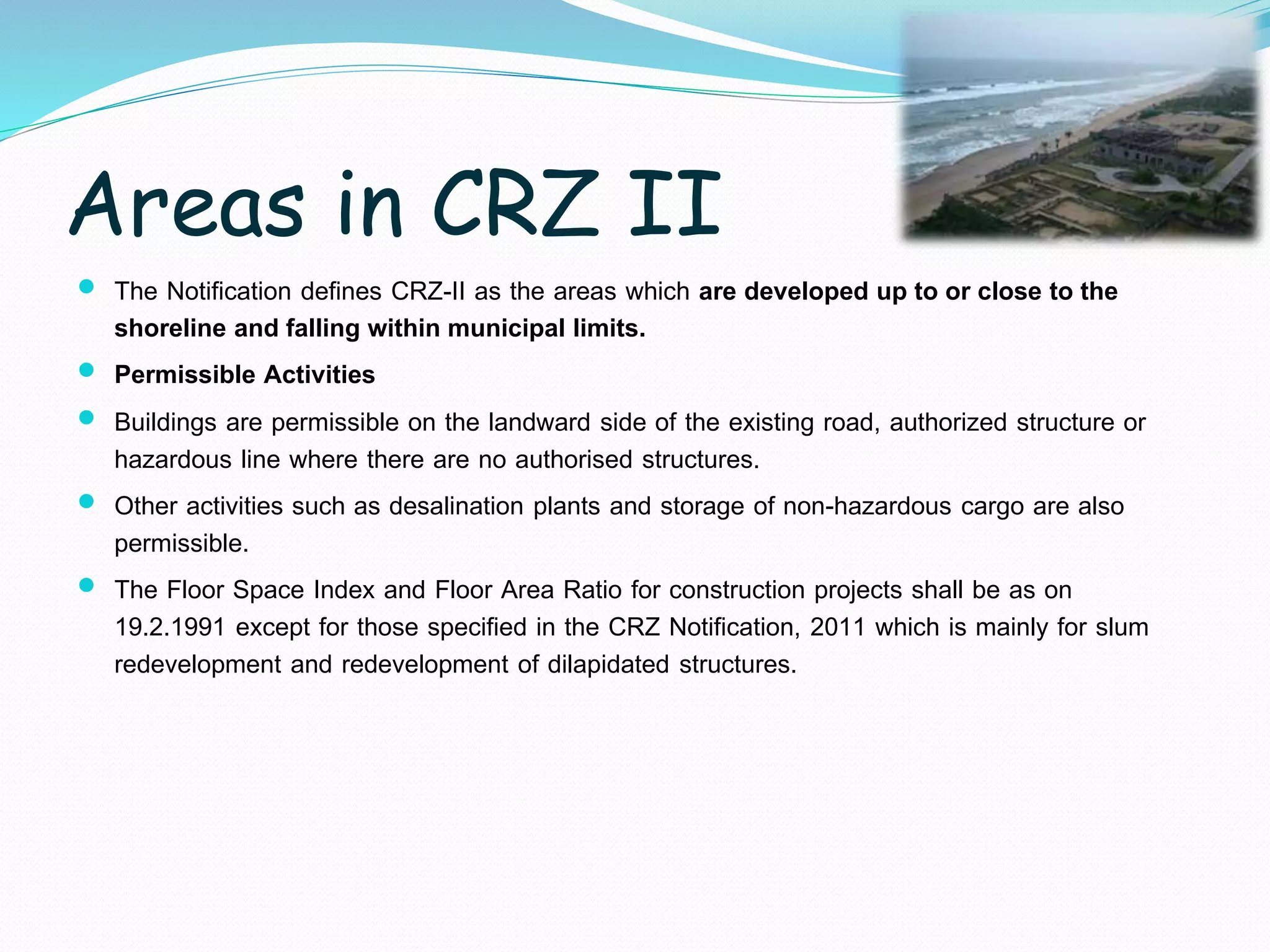 Coastal regulation zone | PPTX