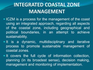 The marine zoning of the State Plan for Coastal Zone Management in