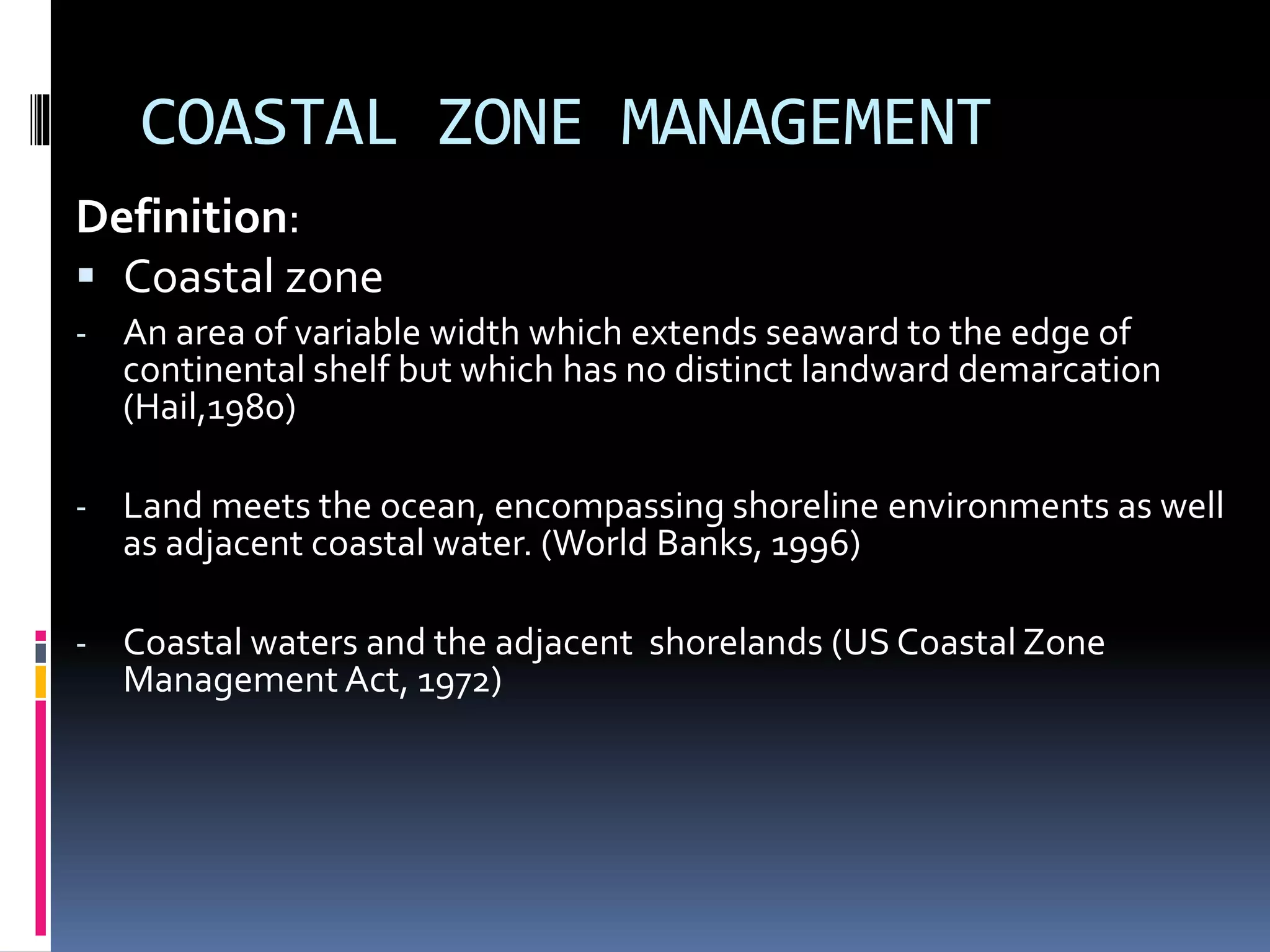 Introduction to Coastal Zone Management | PPTX