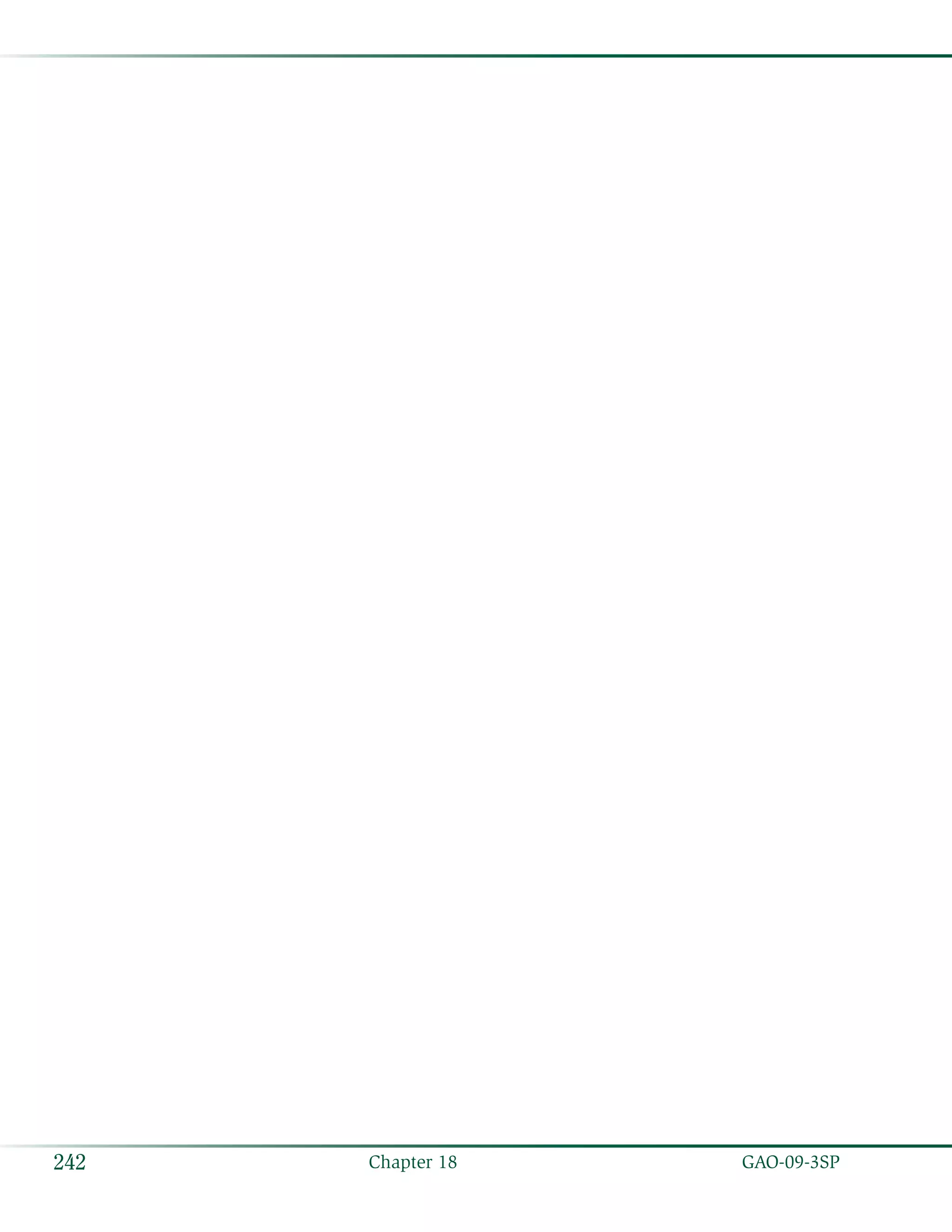   GAO-09-3SP242 Chapter 18
 