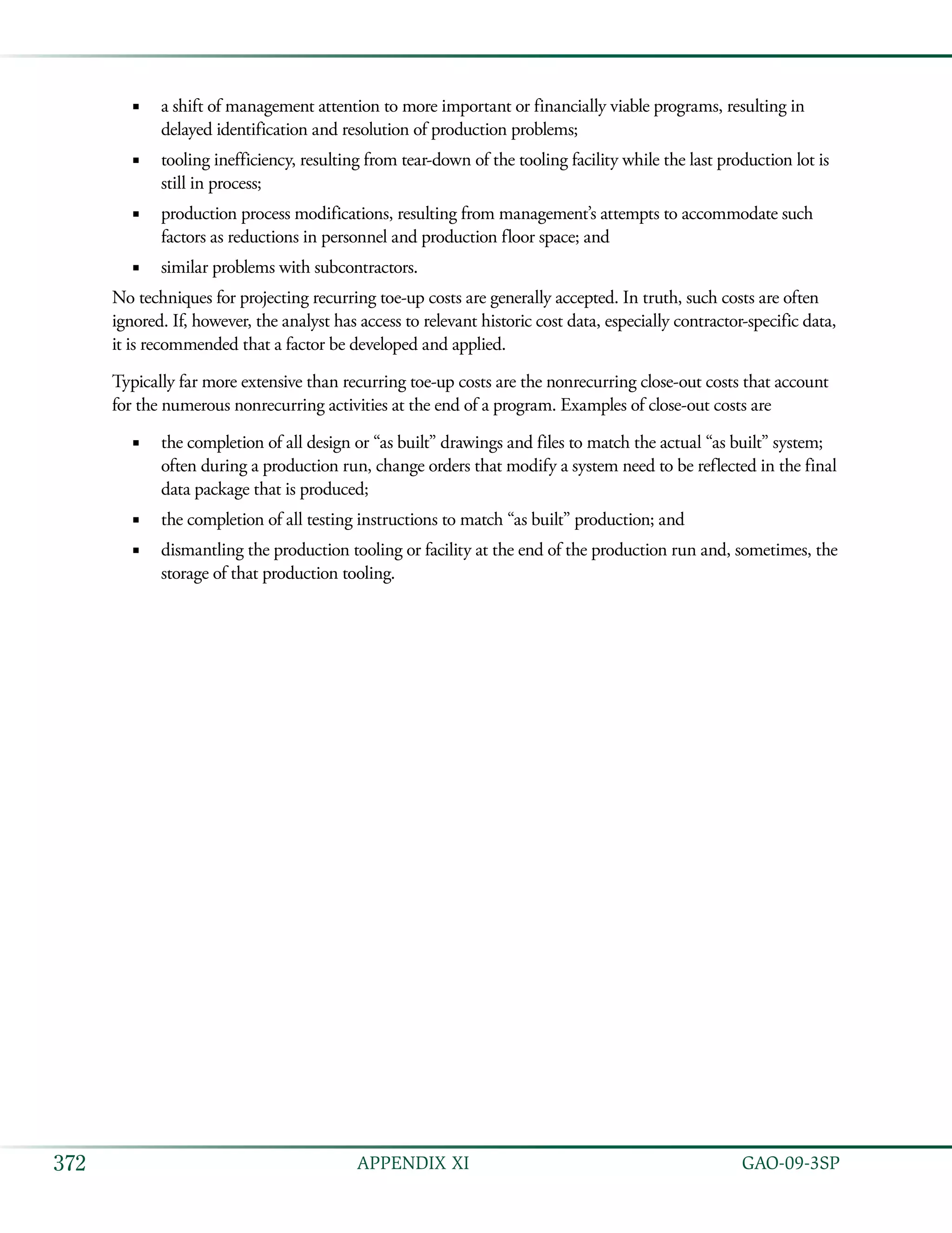 Coast estimating and assessment guide