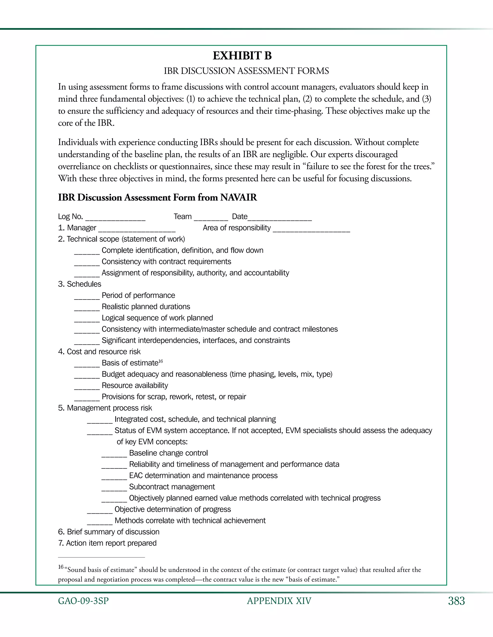 Coast estimating and assessment guide