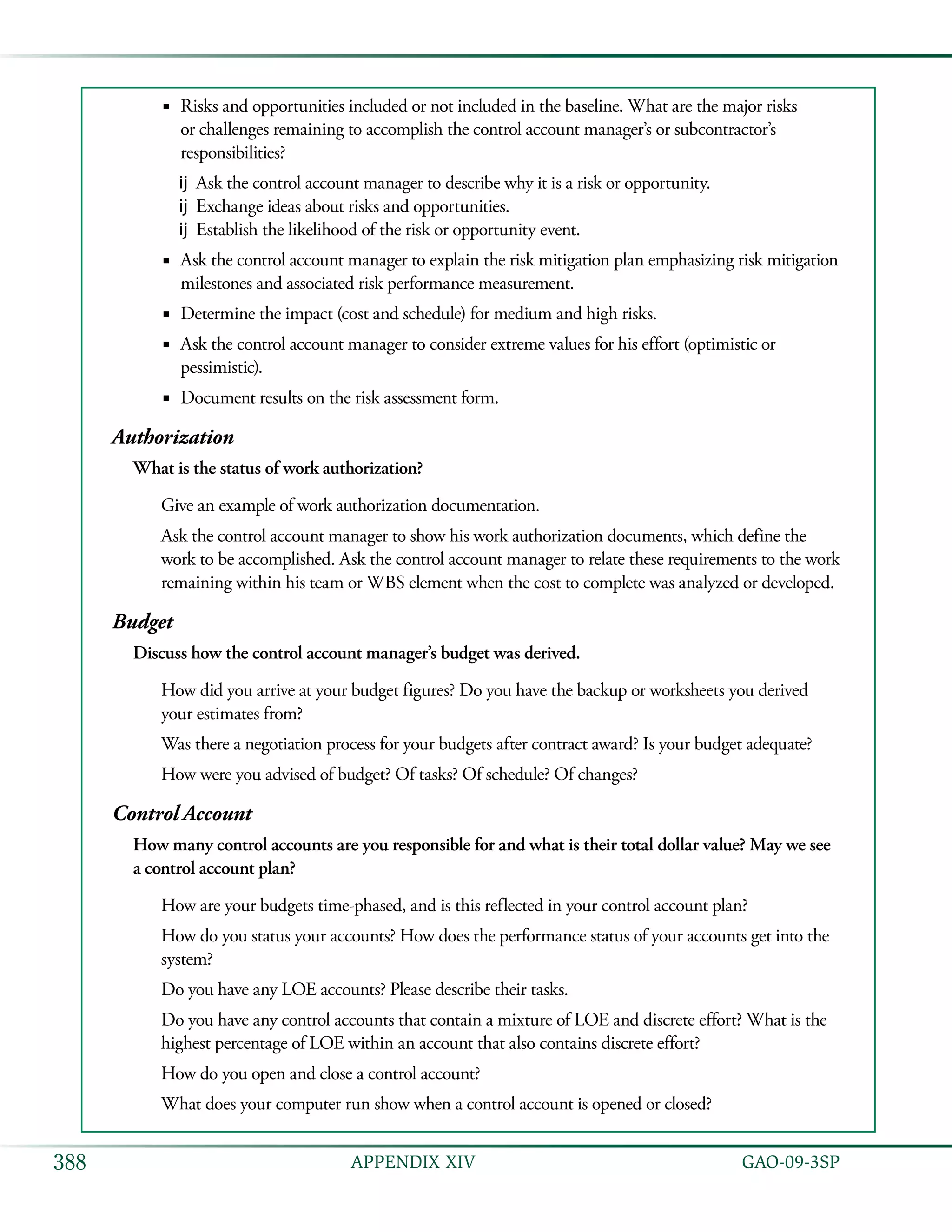 Coast estimating and assessment guide
