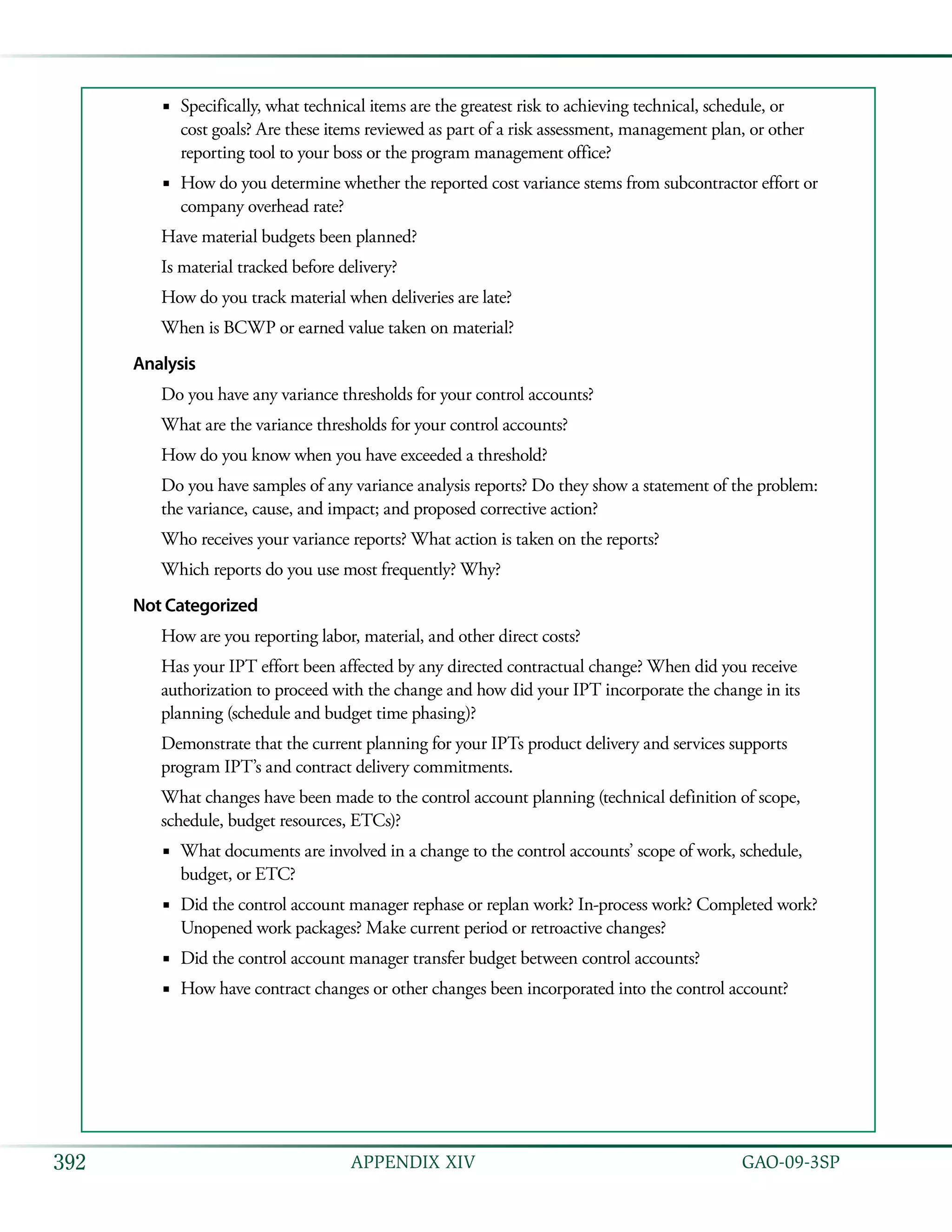 Coast estimating and assessment guide