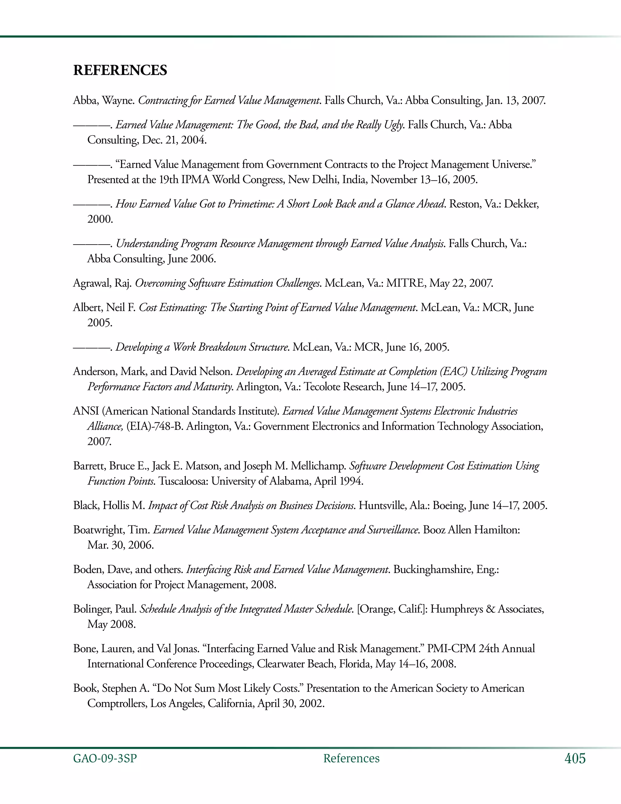 Coast estimating and assessment guide