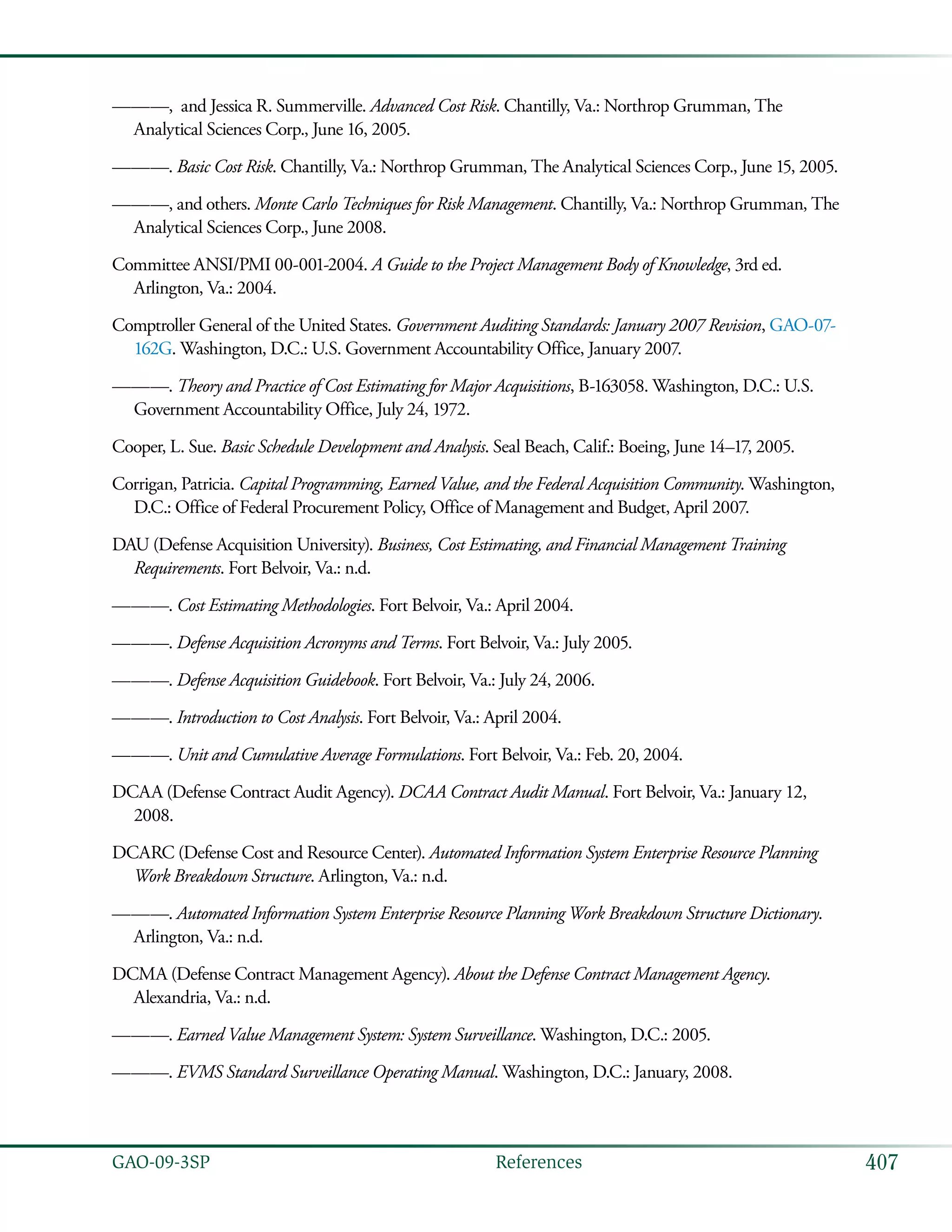 Coast estimating and assessment guide