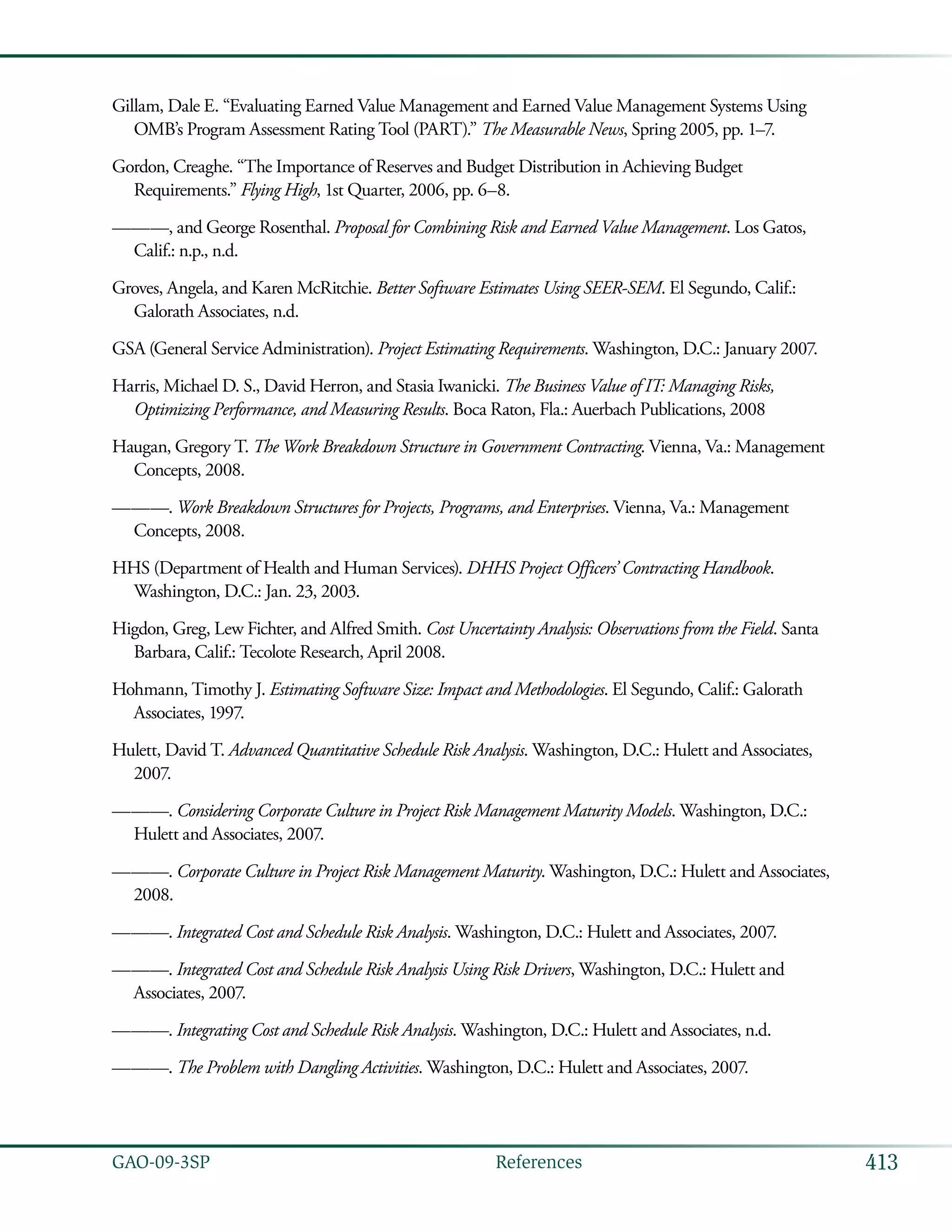 Coast estimating and assessment guide