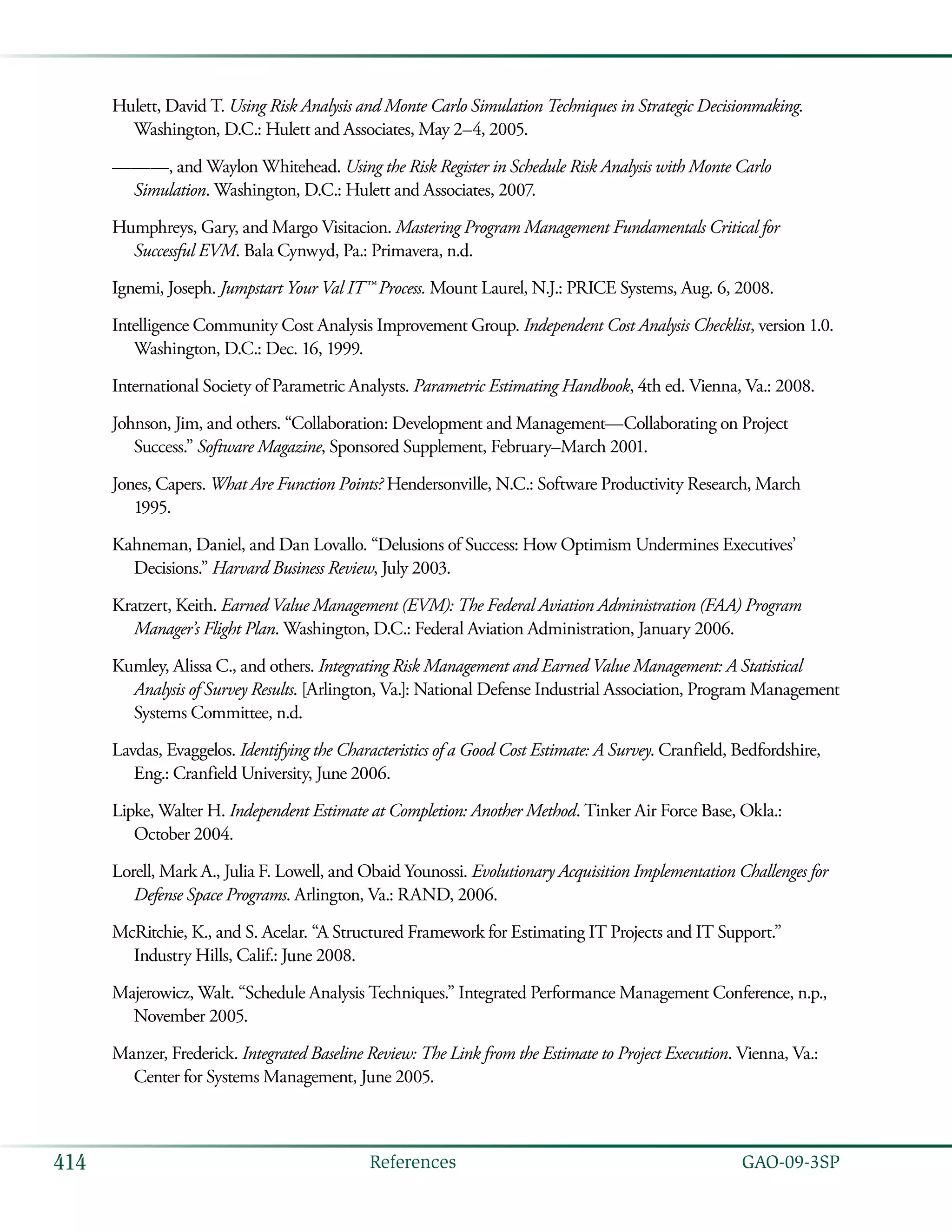 Coast estimating and assessment guide