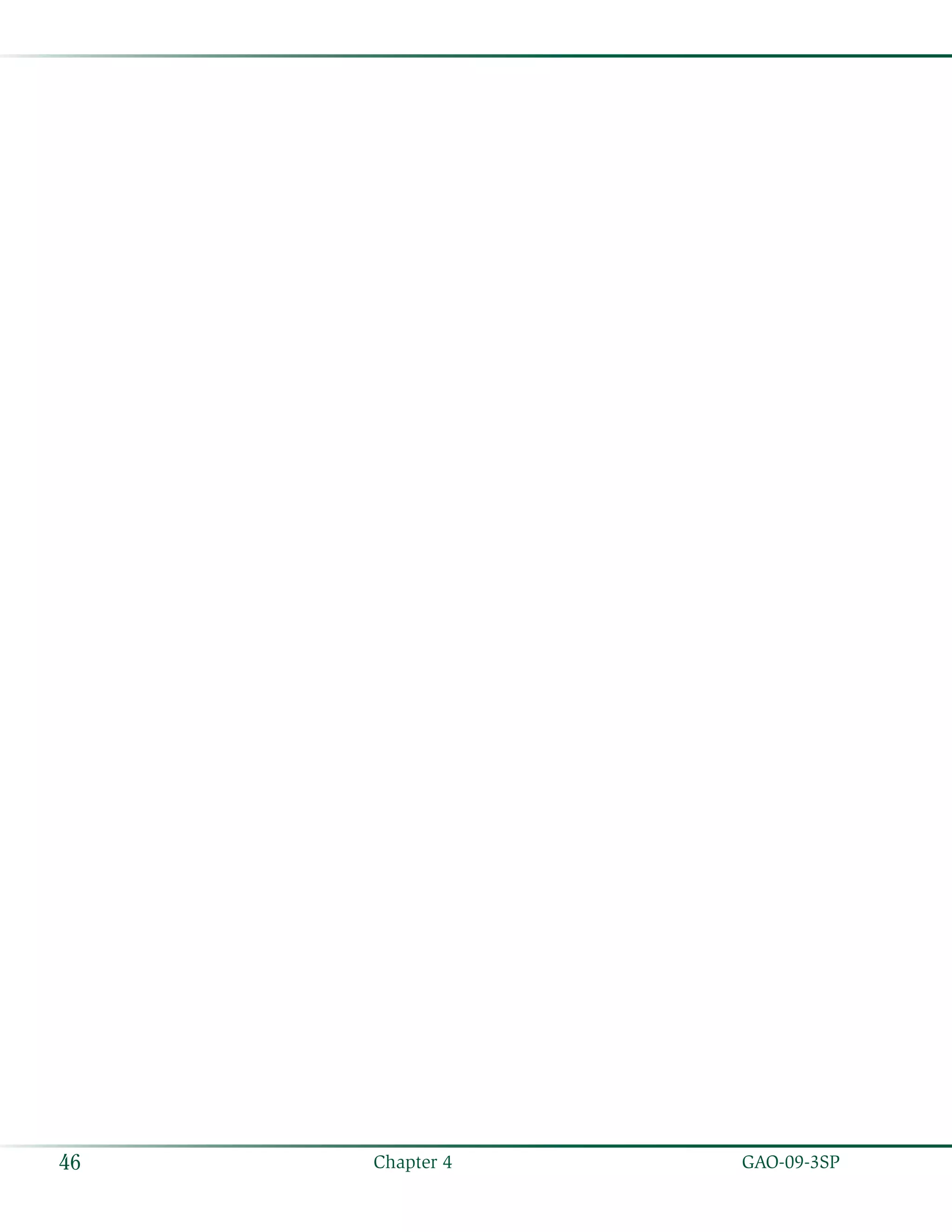  GAO-09-3SP46 Chapter 4
 