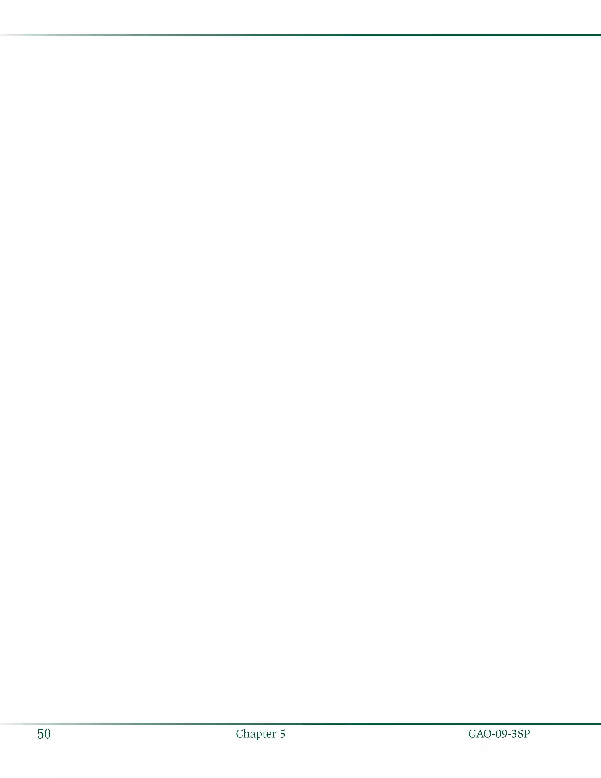   GAO-09-3SP50 Chapter 5
 