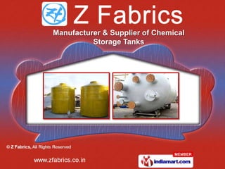 Manufacturer & Supplier of Chemical
          Storage Tanks
 