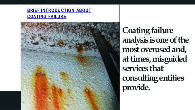 Coating Failure Analysis and Inspection Services