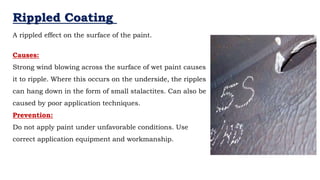 Coating Poor Coverage Coating Failures and Coating Defects Types | PDF
