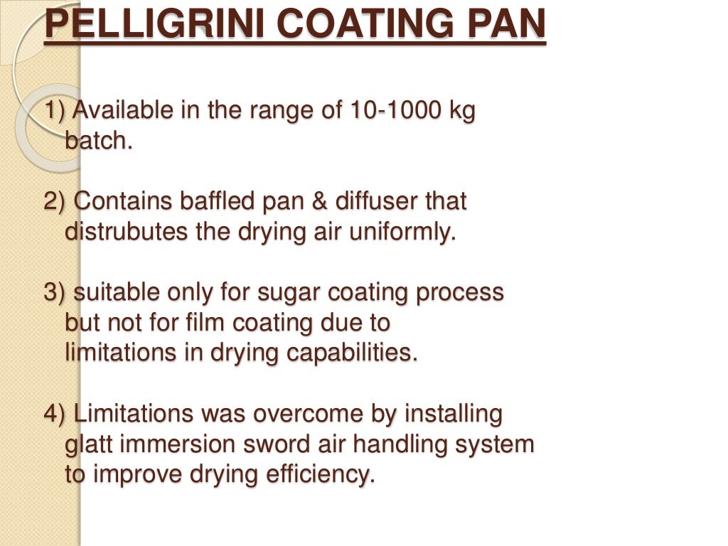 Coating pans