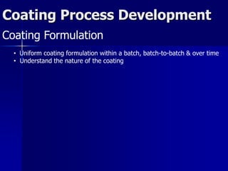 Coating processes | PPTX