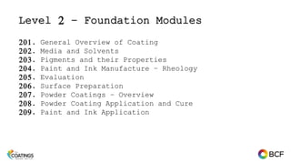 Coatings Training Institute by BCF - an overview | PPTX
