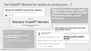 30
The ChatGPT Moment for robotics is coming soon…?
For illustrative purposes only. See Appendix-Disclosures for important disclosures.
 