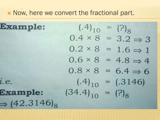 Now, here we convert the fractional part.
 
