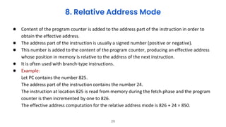 Program Address Unit Computer organisation and architecture jntuh 2rd year 2nd unit ...