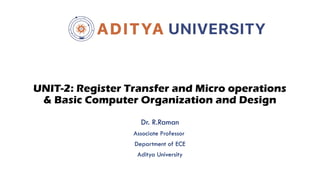 Comprehensive Overview of Register Transfer and Microoperations in ...