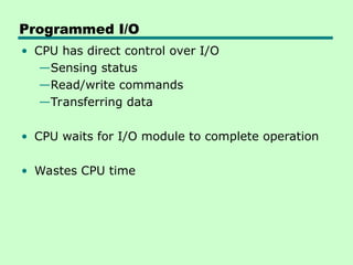 Input / Output organization of computer architecture | PPT | Operating ...