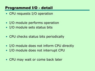Input / Output organization of computer architecture | PPT | Operating ...