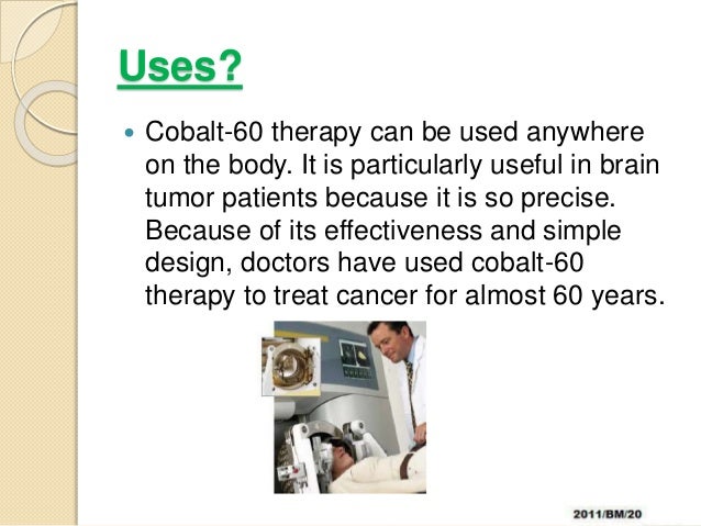 disadvantages of using cobalt 60