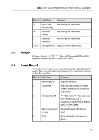 Cobas b 221 system astm rev 5 | PDF