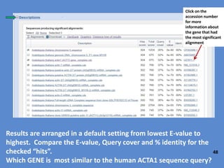 48
This is from the Alignments
Section and shows the details
 
