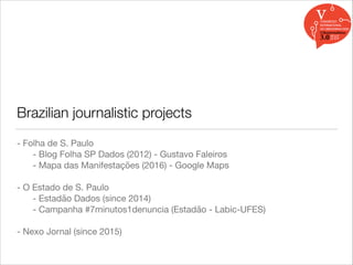 Jornalismo de dados no Brasil: uma análise. | PPT
