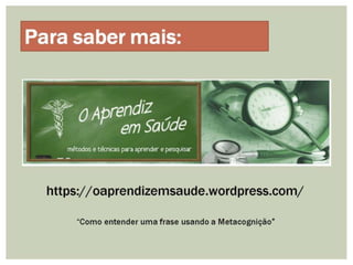 Metacognição e scaffolding - como entender uma frase