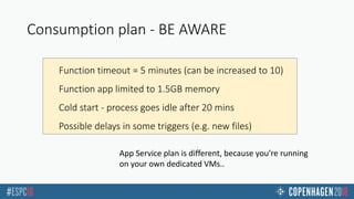 COB - Azure Functions for Office 365 developers | PPTX