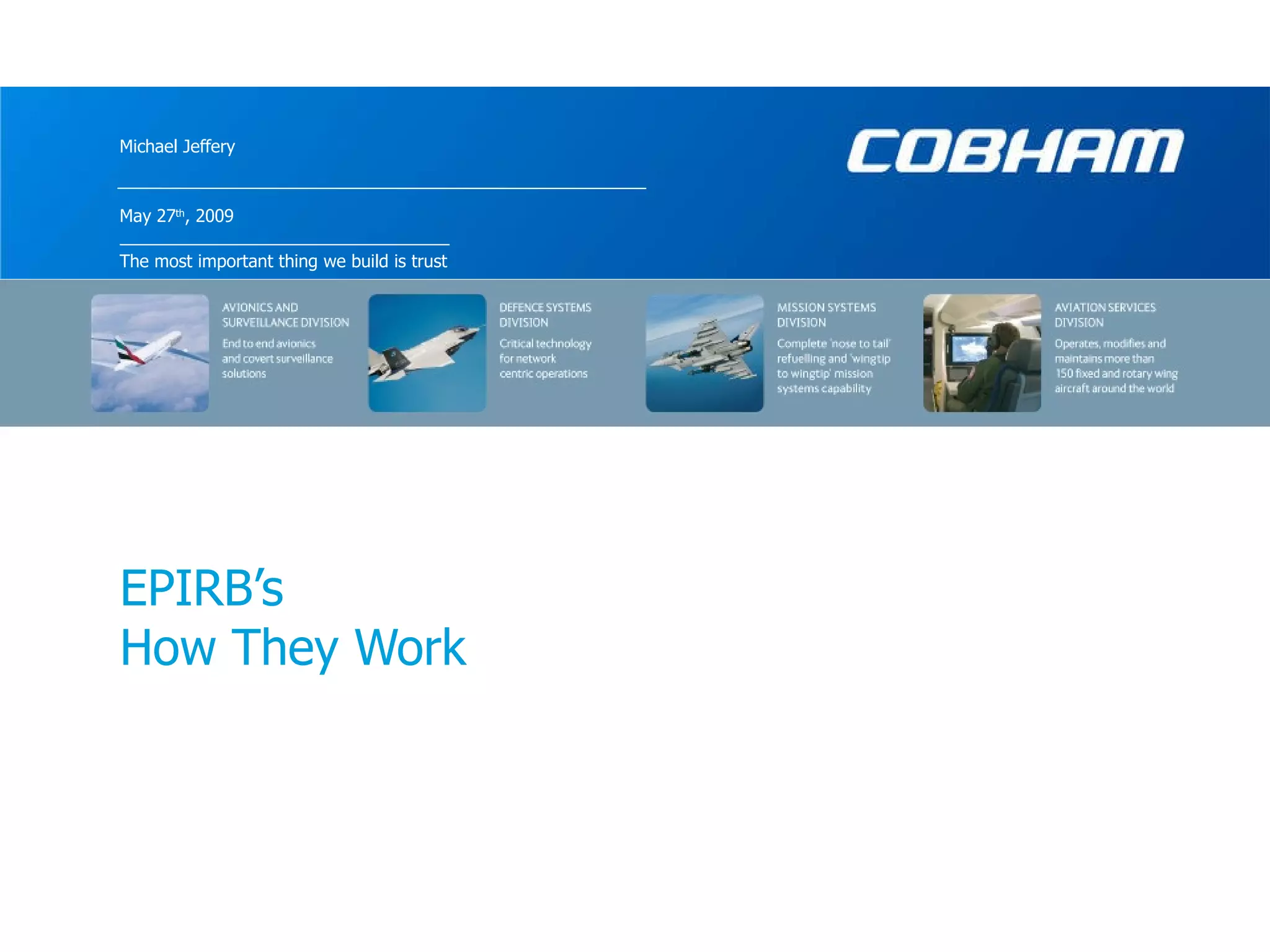 Cobham How EPIRBs Work PPT