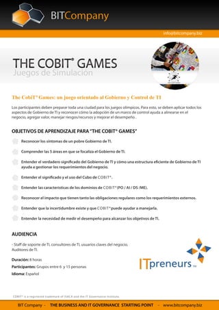 The COBIT Games - Simulacion