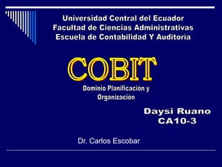 Dr. Carlos Escobar
 