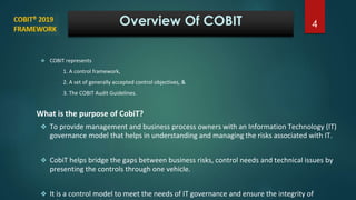 Cobit 2019 framework by ISACA